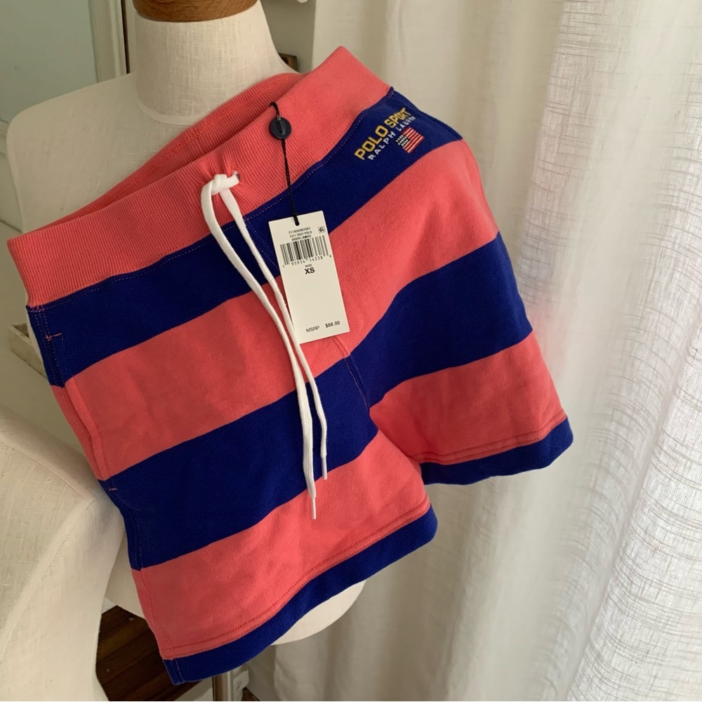 Ralph Lauren Stripe Shorts Sweatpants - Picture 9 of 10